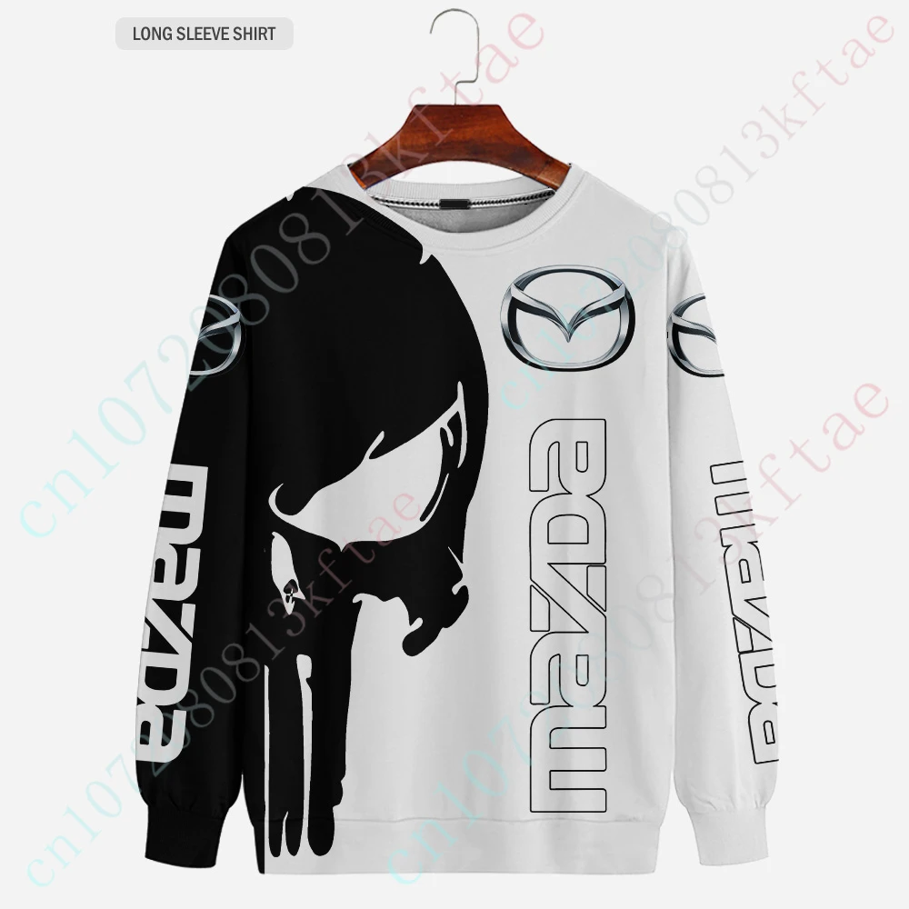 

Mazda T Shirt For Men Women Casual Sweatshirt Unisex Clothing 3D Printing O Neck Long Sleeve Top Anime T-shirts Custom Logo