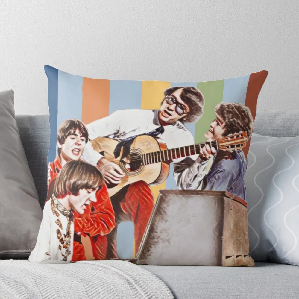 

Monkees Throw Pillow Christmas Cushion For Home Sitting Cushion Throw Pillow