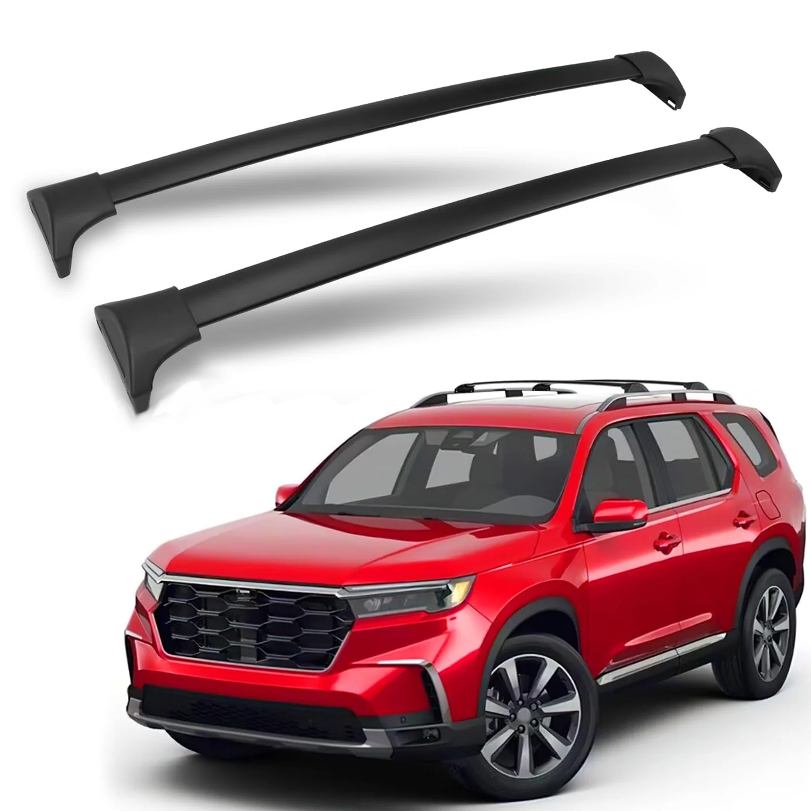 

220LBS Roof Rack Cross Bars fit for 2023-2025 Honda Pilot Black Luggage Carrier