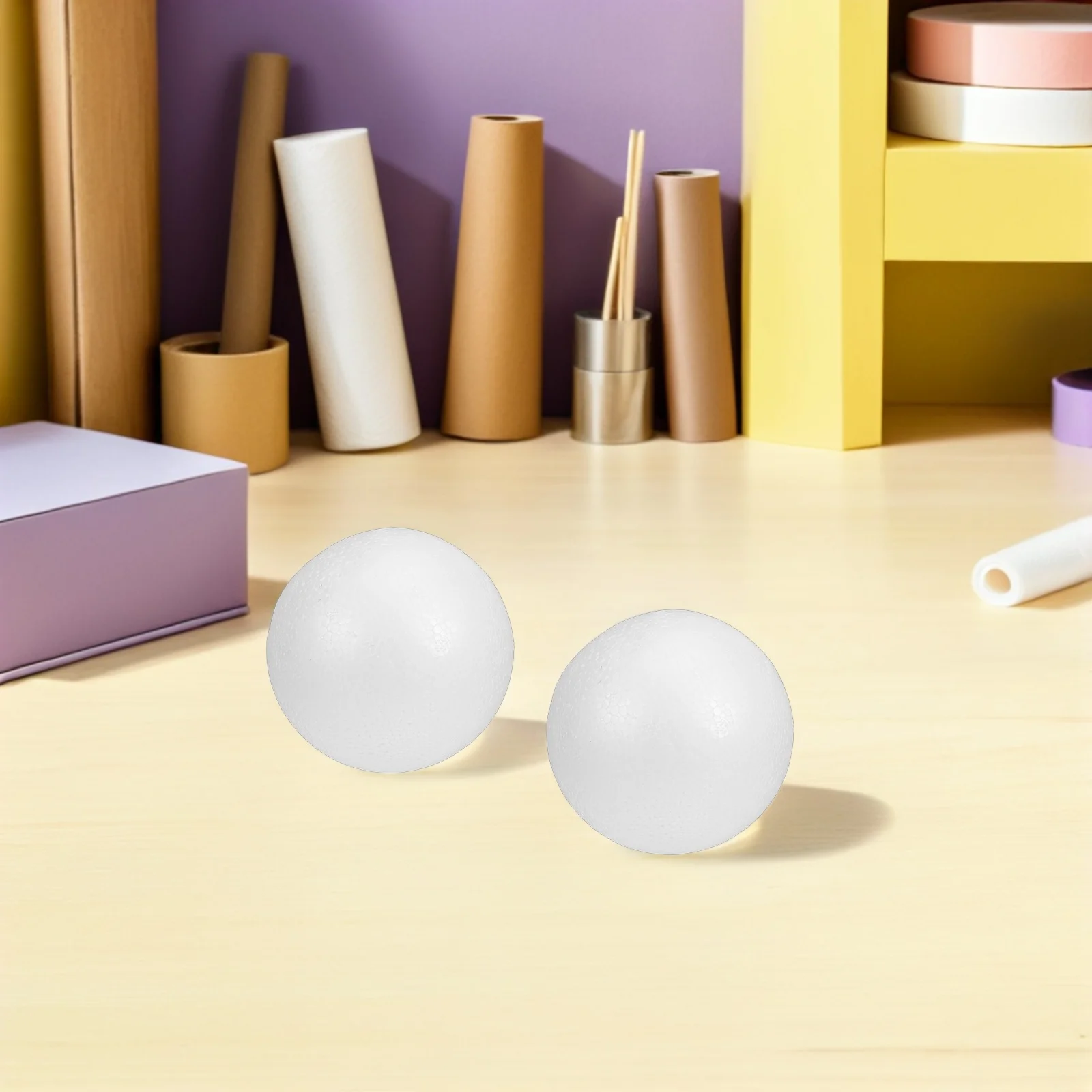 

12pcs 4 Inch Craft Foam Spheres White Polystyrene Balls Diy School Projects Home Decoration Crafts Lightweight Filler For Art