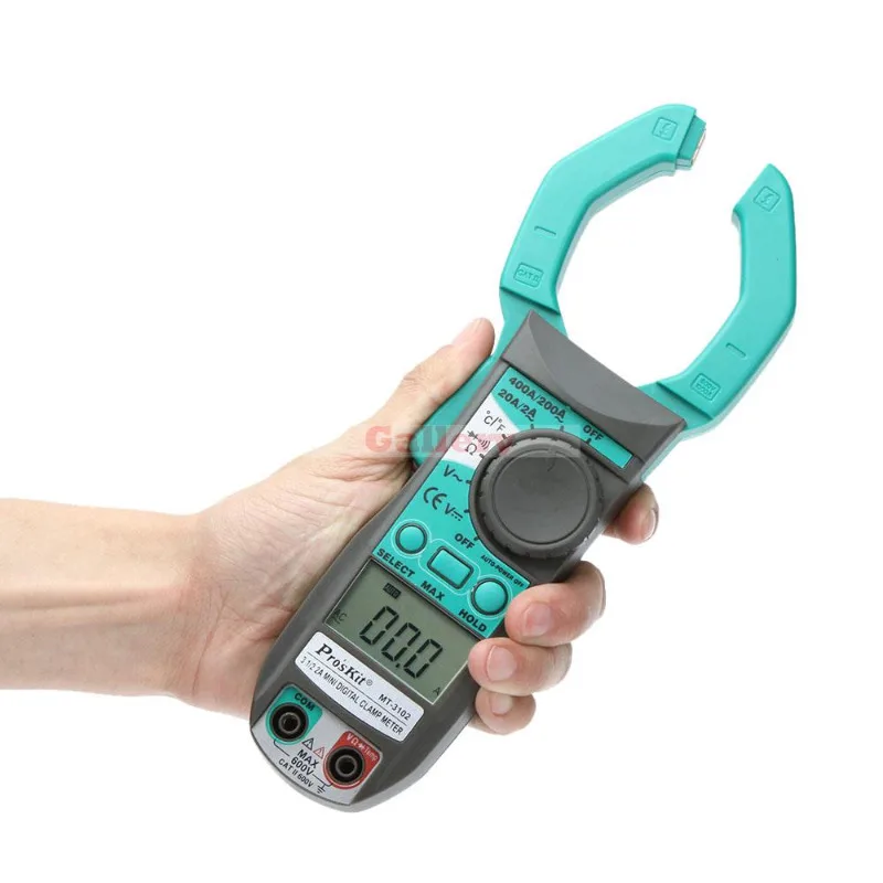 Mt-3102 3 1/2 Auto Ranging Volt Mini Digital Clamp Meter with Temp Test electrical tester pinza amperimetrica