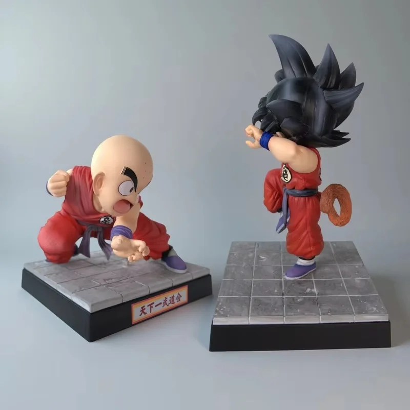 Anime Dragon Ball Krillin Goku Yj Action Figure Desktop Car Dashboard Ornament Collectible Model Toy Fans Customized Gift - view 2
