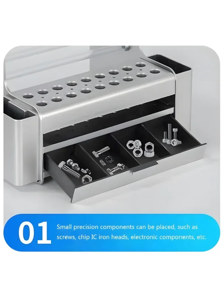 Multifunctional repair tool storage box, sorting parts storage box, screwdriver storage box, desktop storage maintenance tool.
