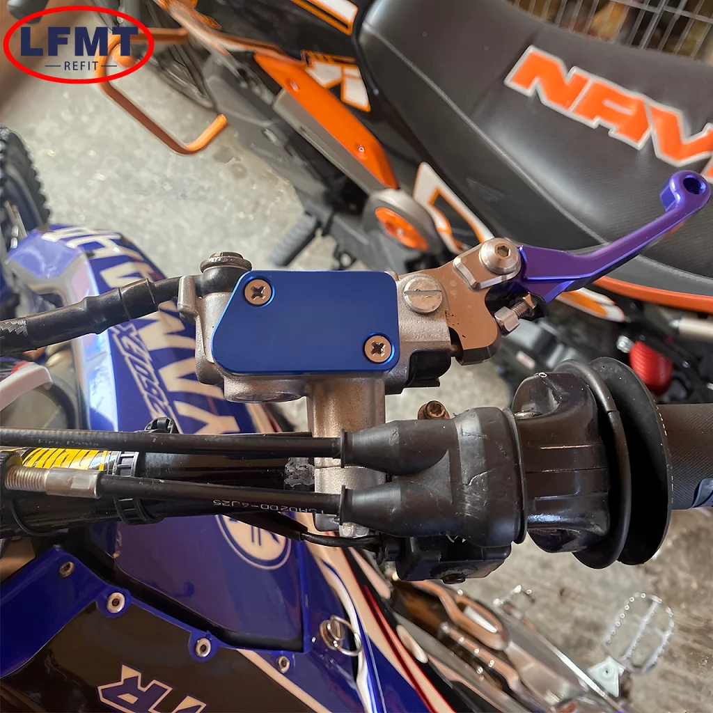 Untuk Sepeda Motor YAMAHA YZ125 YZ250 YZ250F YZ426F YZ450F YZ125X 250FX CNC Tutup Penutup Reservoir Cairan Rem Depan Belakang WR250F WR450F