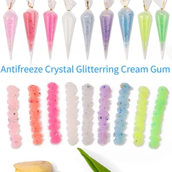 9pcs Antifreeze Crystal Glitterring Cream Gum Set Phone Case DIY Handmade Accessories Hairpin Jewelry Pen Holders Material