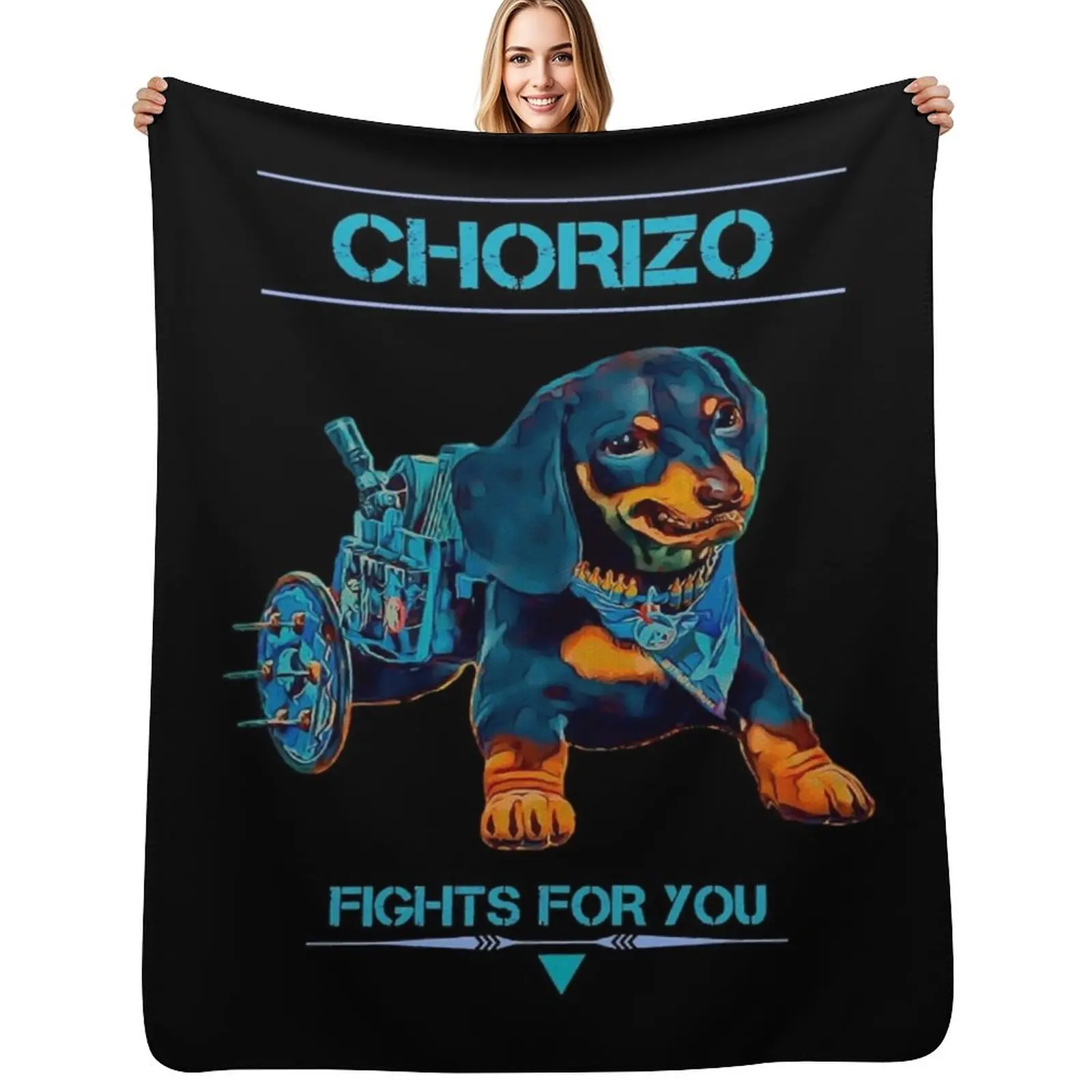 

Gifts For Men Chorizo Fights For You Blue Edition Gift For Fans Throw Blanket Sofa Custom sofa Blankets
