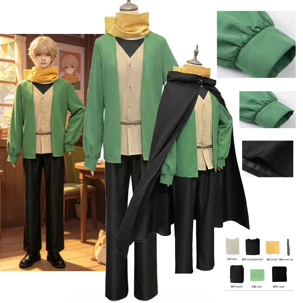 

Anime Re:Life in A Different World From Zero Natsuki Subaru Cosplay Costume Cloak Top Roleplay Disguise Performance Stage Wear