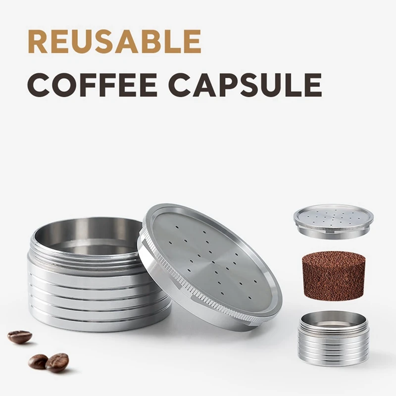 2X for Essse Espresso Caffe - S.12 Machine Stianless Steel Reusable Coffee Capsule Espresso Coffee Filter Pods