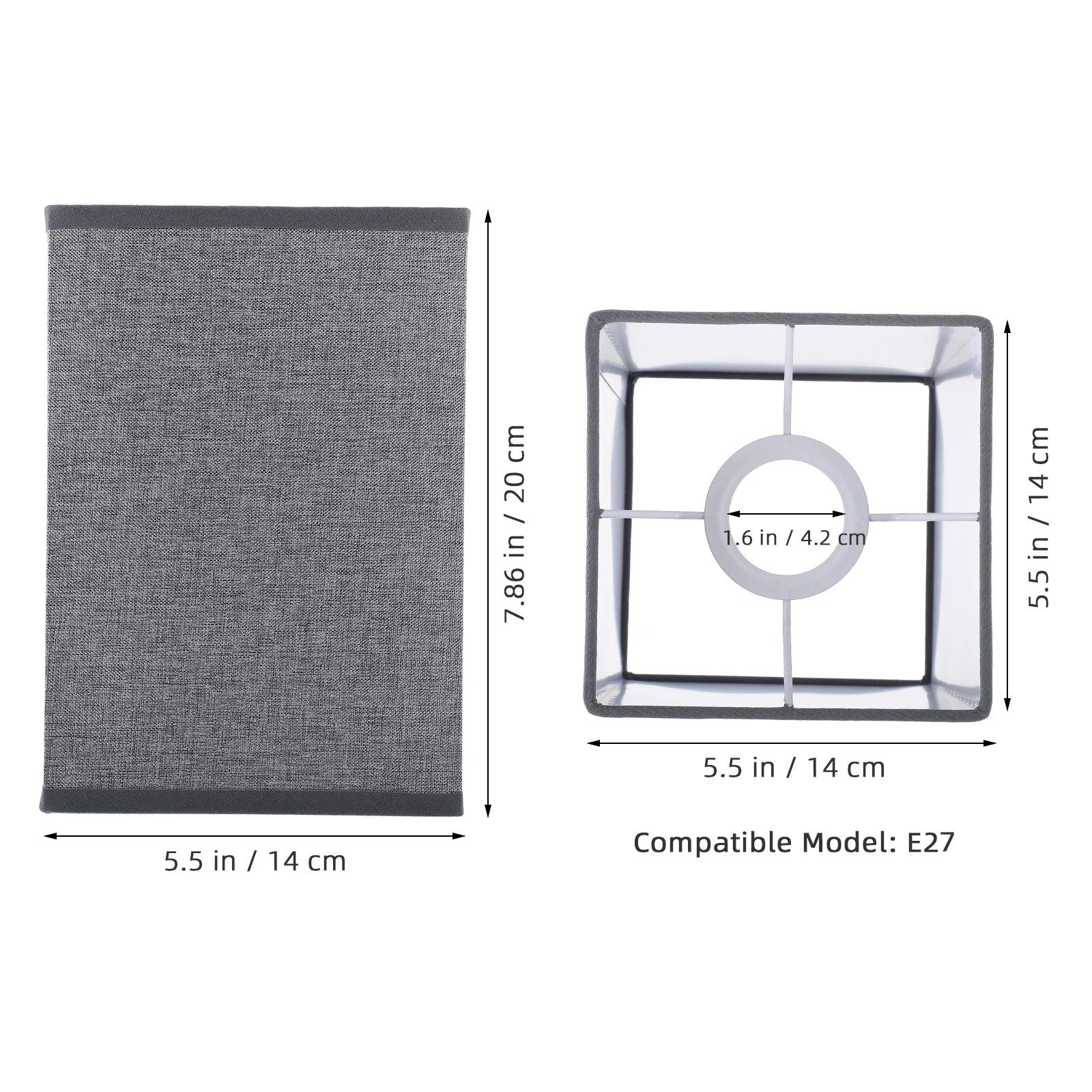 

Rectangular Linen Lampshade Simple Strong Structure Bedroom Living Room Floor Light Shade Table Lamp Linen Lamp Shades