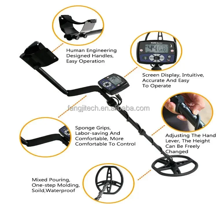2025 Prodotti Premium Factory Miglior prezzo Ricerca ad alta sensibilità Gold Digger Hunter 2 m Max Metal Detector sotterraneo impermeabile