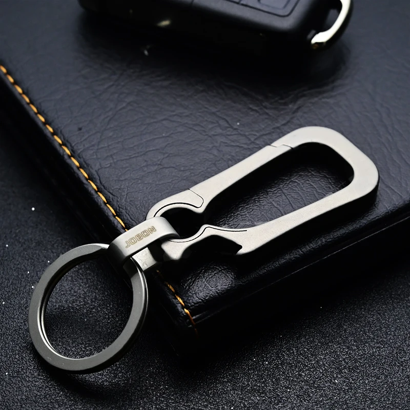 

Real Titanium Luxury Car Key Chain Men Creative Keychain Super Lightweight EDC Key Ring Holder Buckle Fathers Day Best Gifts