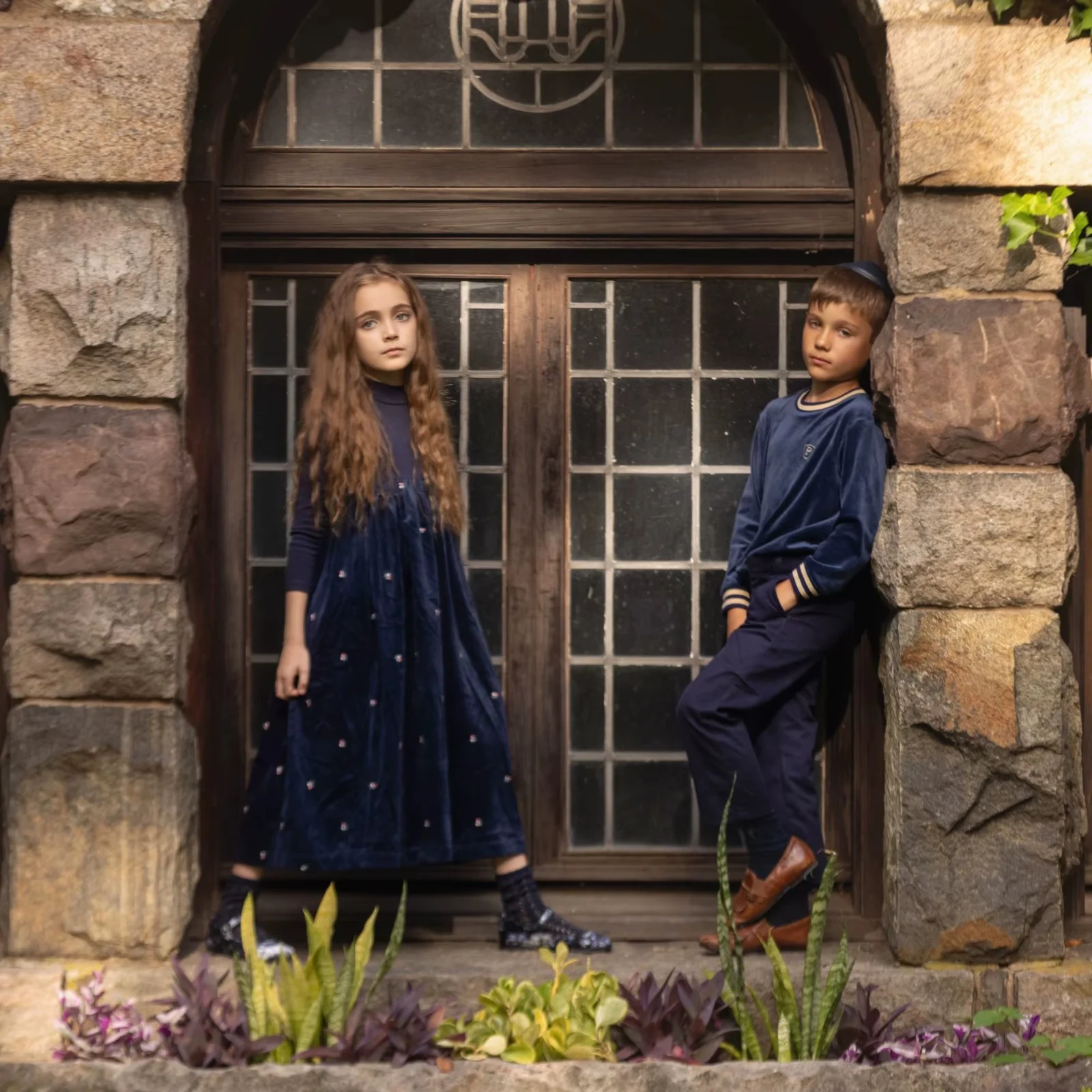 Ali Plus 2026 AW Velvet Collection Family Matching Clothing Children Long Sleeve Top Girl Dress Baby Footie High Quality Clothes