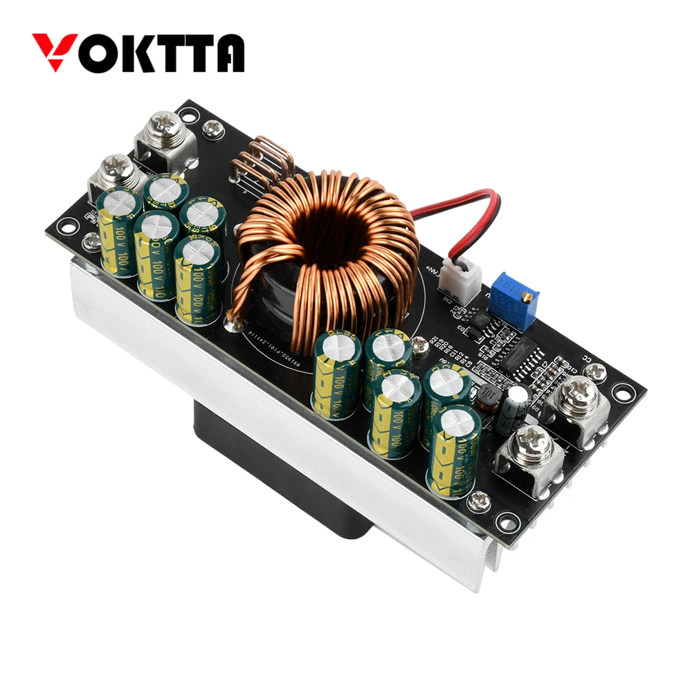 1500W DC-DC Step-Down Module Adjustable Step-Down Power Supply Module DC15V-90V to DC2.5V-72V 50A Constant Voltage Power Module