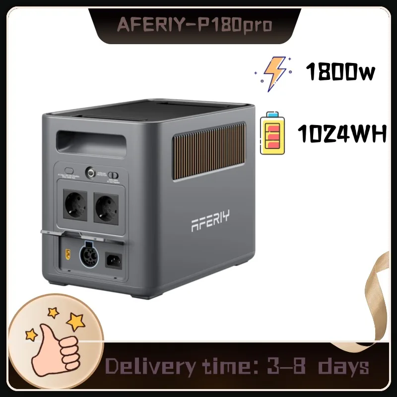 AFERIY P180pro  Portable Power Station 1800W Solar Generator 1024Wh Lifepo4 Battery Outdoor Camping Mobile PowerStation