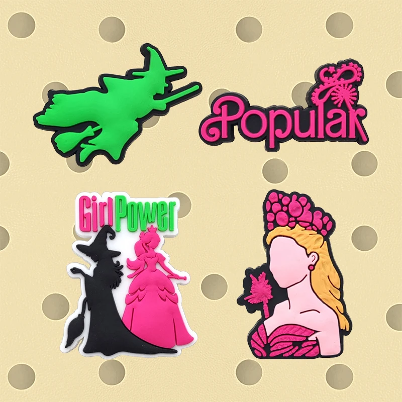 20-100PCS Cartoon Magical Witch Image Shoe Charms Adventure PVC Decorations High-Quality Detachable Waterproof For Party Gifts