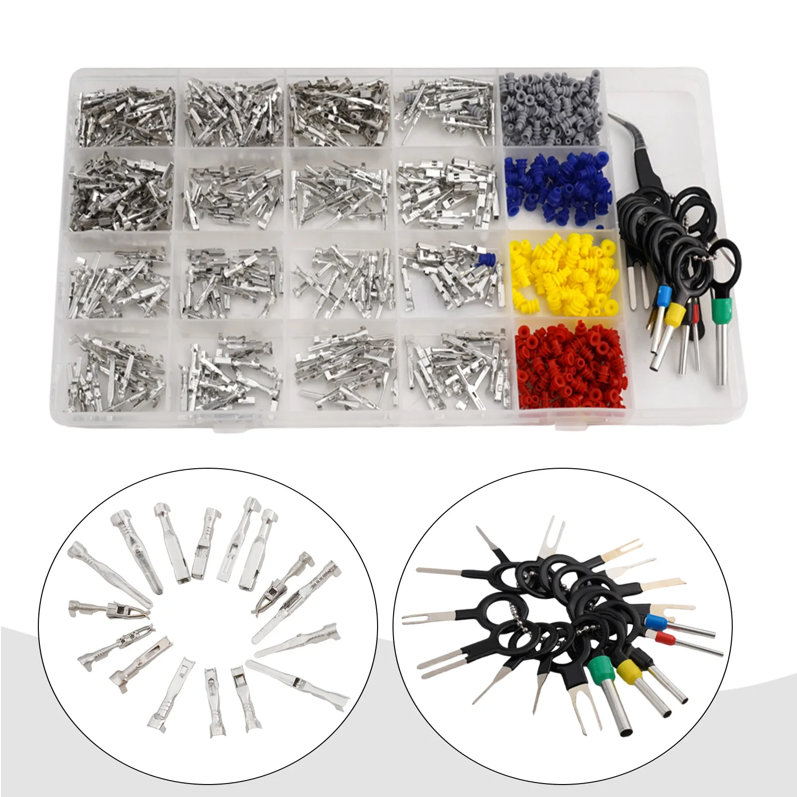 

Convenient Packaging Essential Terminal Set Car Electrical Terminal Kit 420 Terminal Pins 21 Types Easy Access