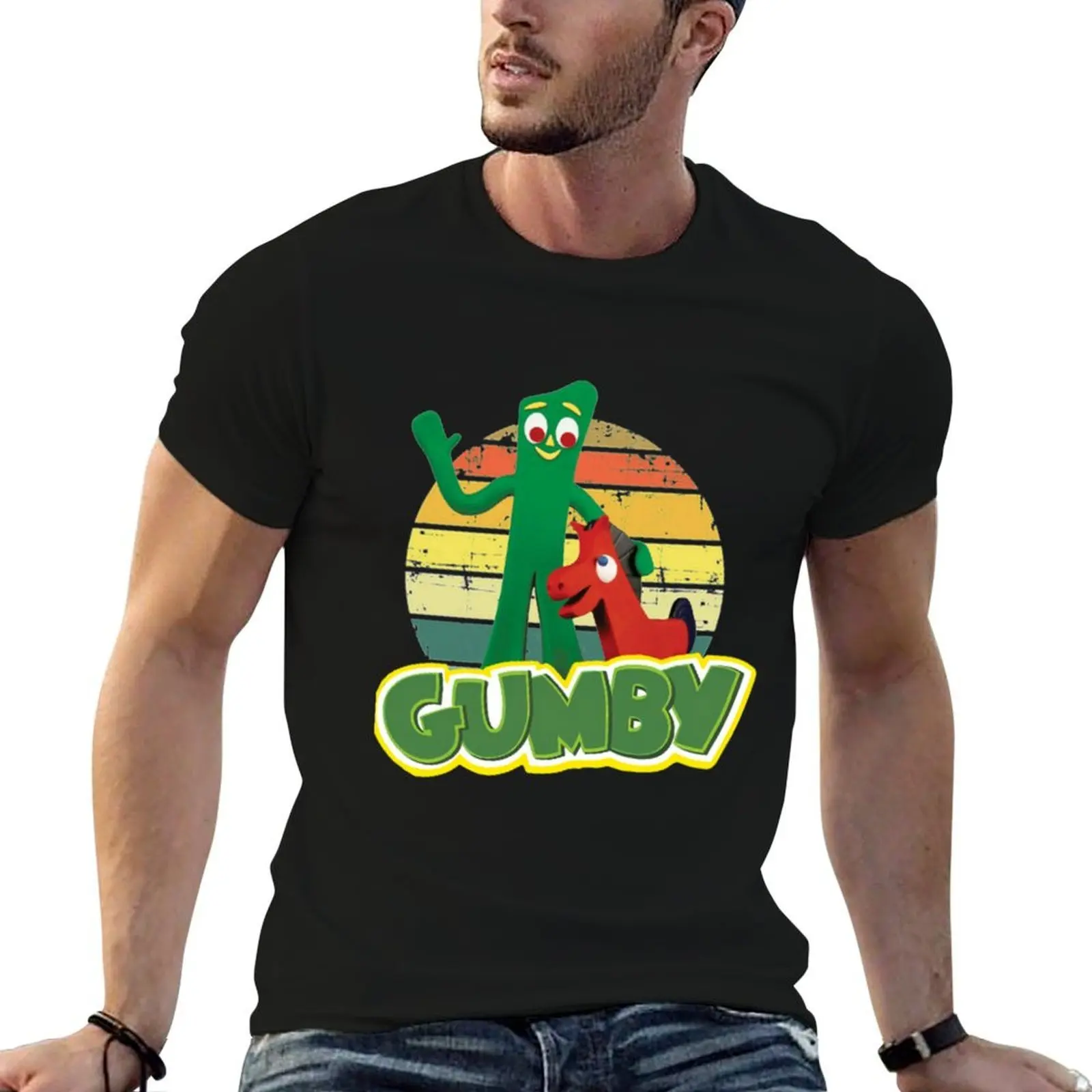 

shirts And cotton pack man t high for Gumby soft Pokey shirts cotton T-Shirt man t for quality man t shirt cotton