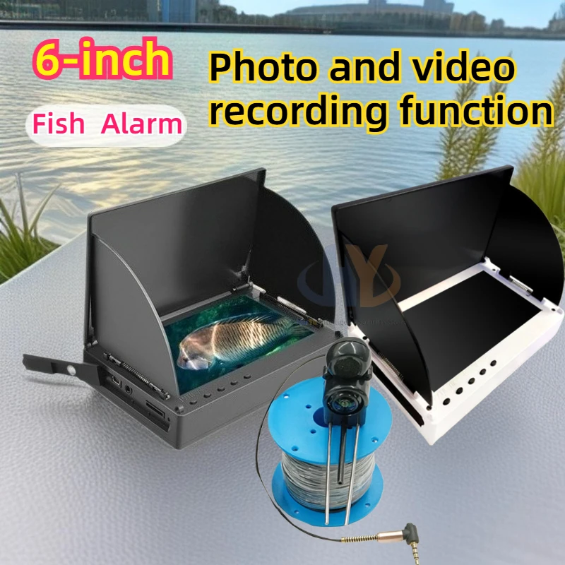 6-inch Ultra-clear Muddy Water Anchor Display, Fish Warning Temperature Depth Sensing Underwater Detection Camera Set