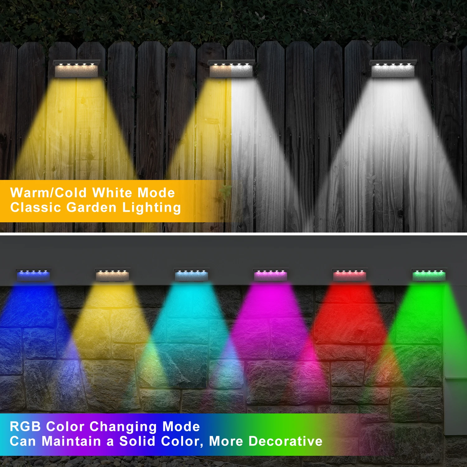 LED solare scala luce percorso esterno impermeabile lampada da parete giardino terrazza Guardrail passo luce paesaggio balcone recinzione luci solari