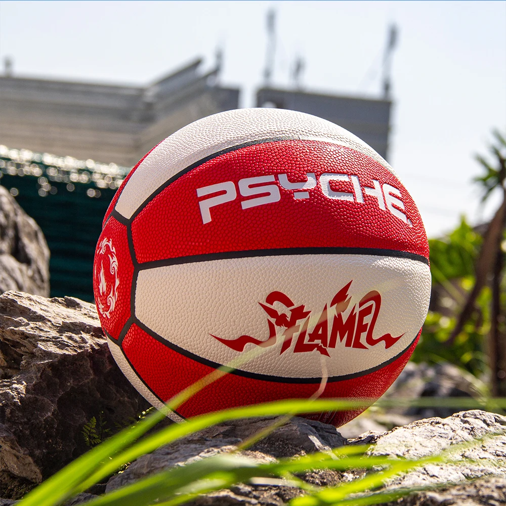 

Psyche Basketball Size 5 Durable Soft-Touch PU Leather Anti-Slip & Moisture-Absorbent Surface Outdoor/Indoor Use with Air Pump