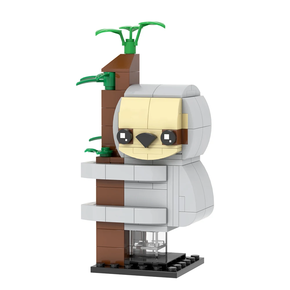 MOC الحيوانات Brickheadz الكسل ختم الماشية فرس النهر الكركدن النسر البطريق متوافق ألعاب مكعبات البناء للأطفال أصدقاء الهدايا ثلاثية الأبعاد #3