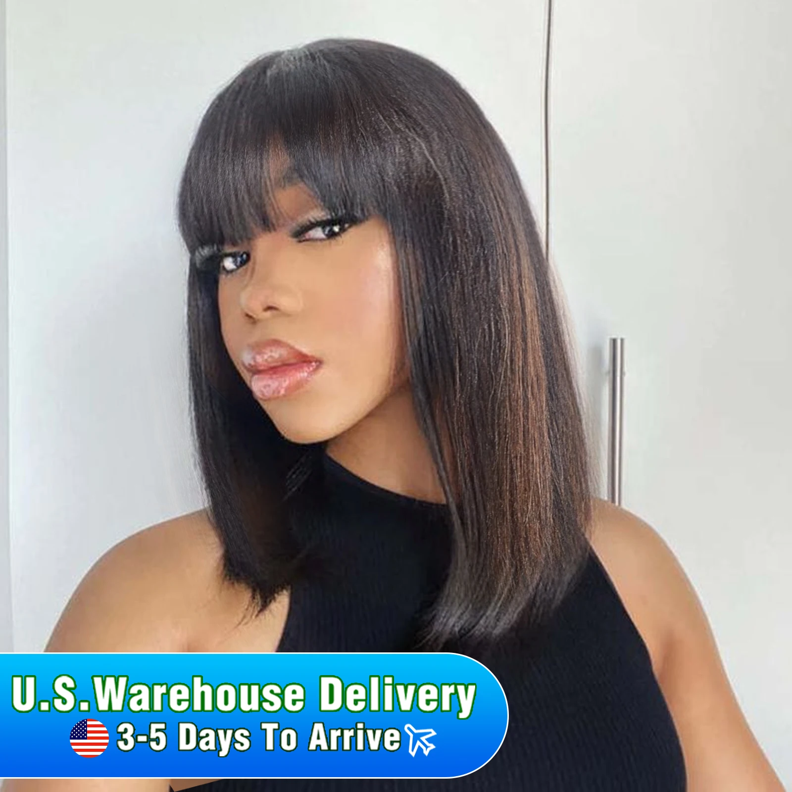 

Highlight Blonde Short Bob Wig With Bangs For Wome Straight Bob Wig Human Hair 2x1 Brazilian Human Hair Wigs Short Bob Wigs