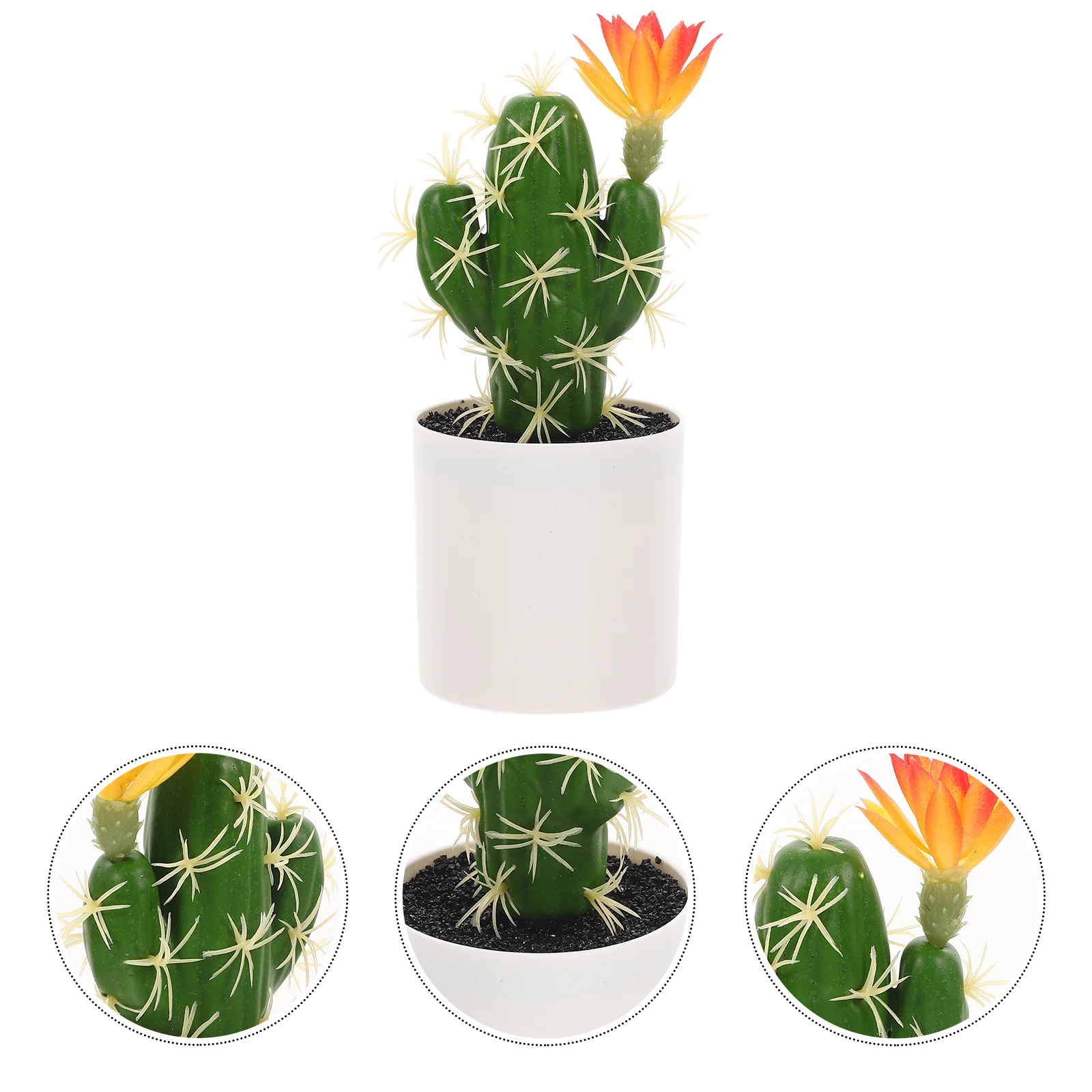 

Simulation Cactus Small Bonsai Ornament Plant Succulent Planters Decorations Artificial Potted