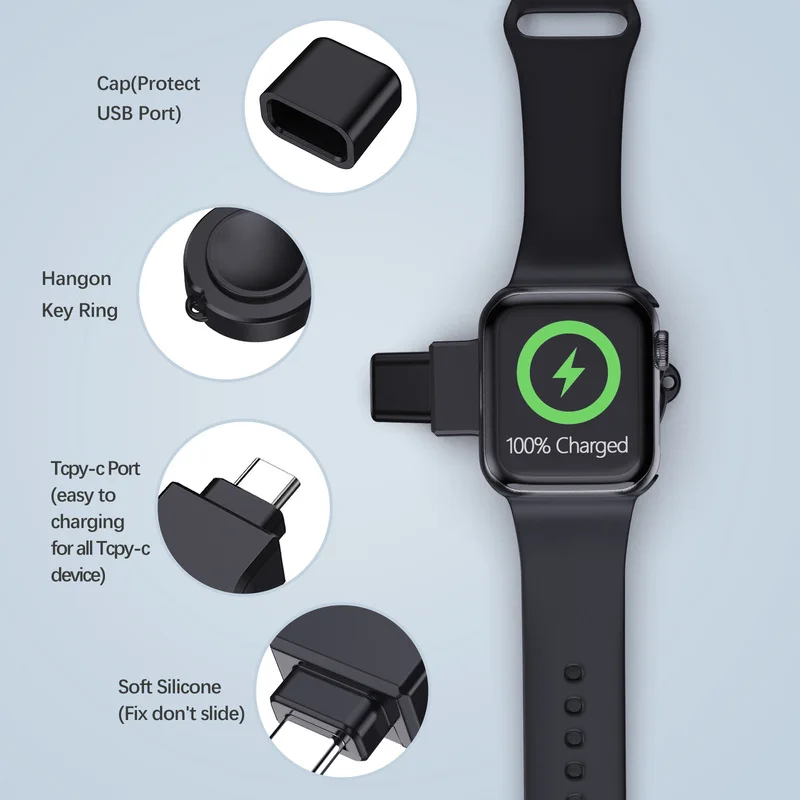 Magnetic Wireless Charger Portable 3 in 1 Fast Charging Stand for iPhone Samsung Huawei Google Watch Phone Qi Charging Dock