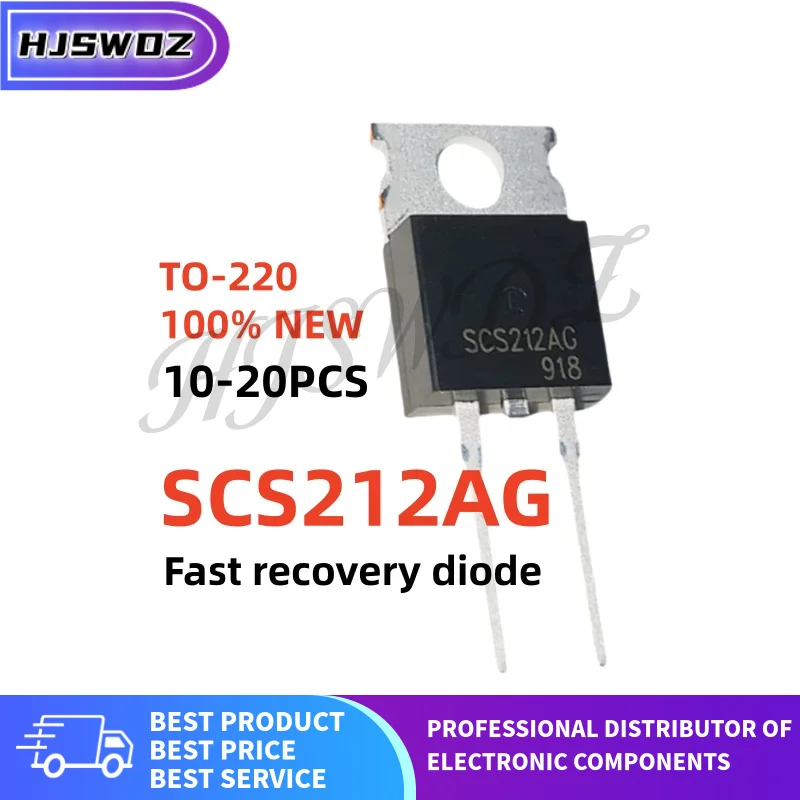 10-20PCS 100% New SCS212AG SCS 212AG TO-220 Silicon carbide Fast recovery diode