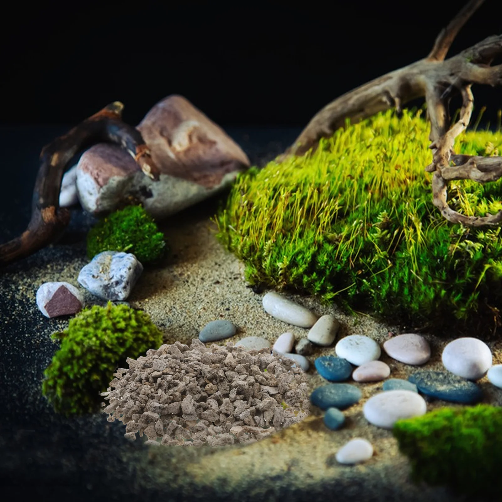 Aquarium Tank Micro Landschap Steen Succulente Plantenbakken Miniatuur Spoorwegmodellen Vis Decors