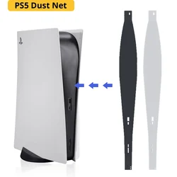 PS5 Dust Net PS5 Mesh Cover for Disc Digital Edition Anti Pet Hair Dust Filter for Playstation 5 Removable Washable Black White