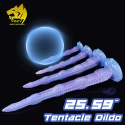 YOCY 65cm Tentacle Dildo Anal Stimulator Toy Silicone Fantasy Butt Plug Lesbian Gay Long Octopus Fake Penis Masturbator Sex Toys