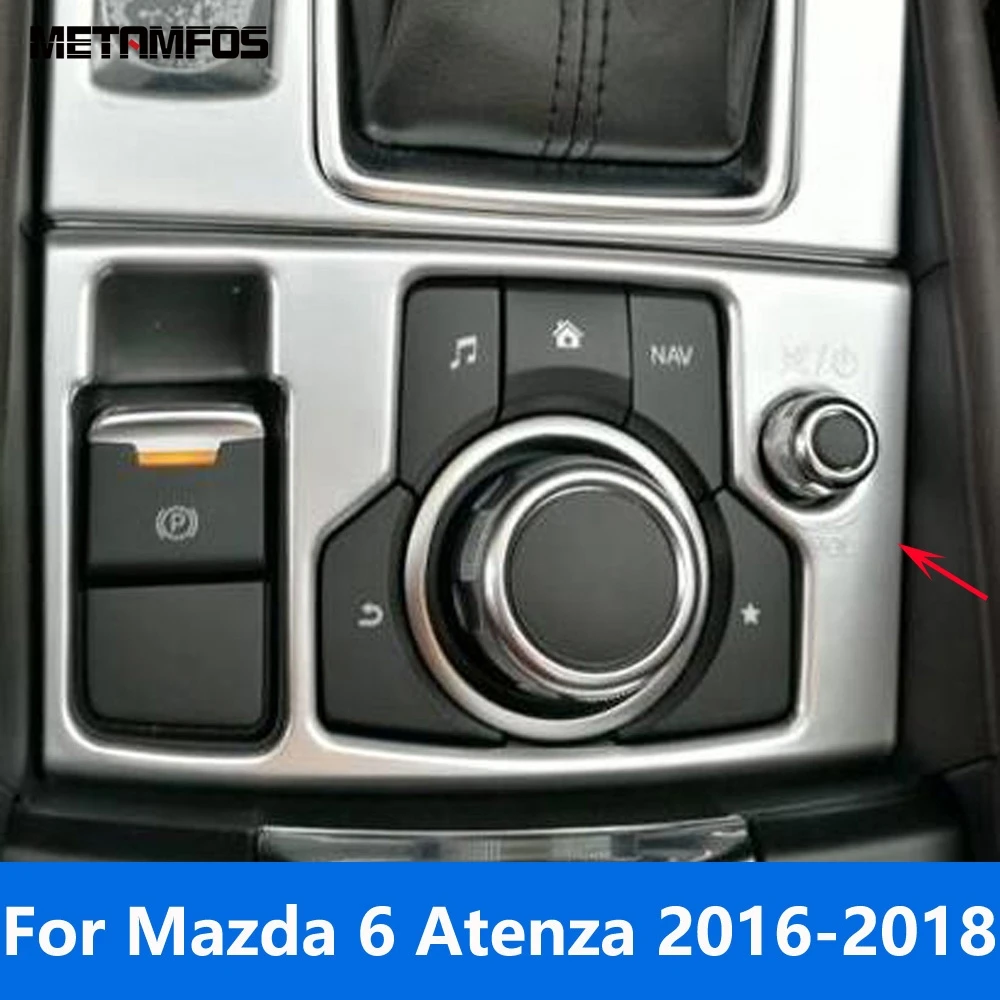 For Mazda 6 Atenza M6 2016 2017 2018 Matte Electronic Handbrake Parking Brake Control Button Cover Trim Interior Accessories