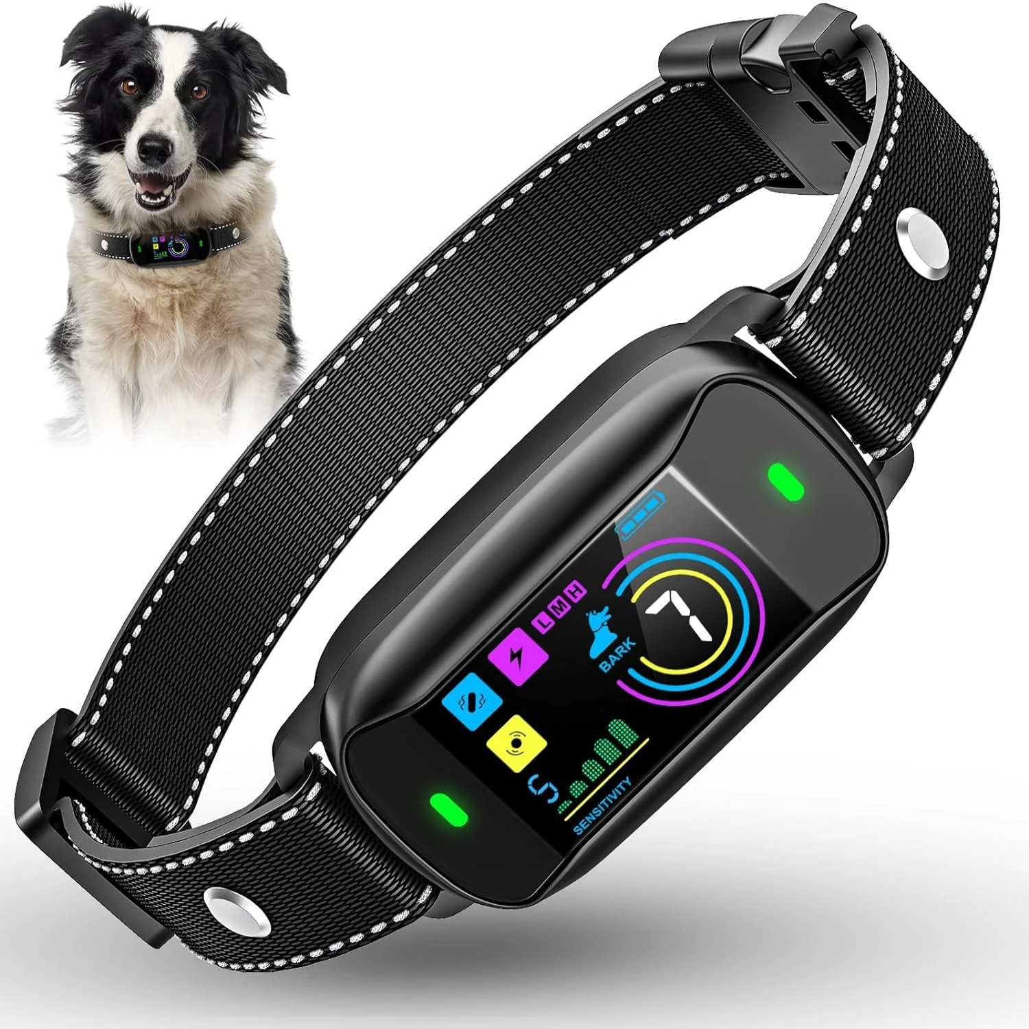 Waterproof, Shock Resistant and Adjustable Anti-Bark Collar for Large, Medium, and Small Dogs - IP67 Rated with 5 Sensitivity Le