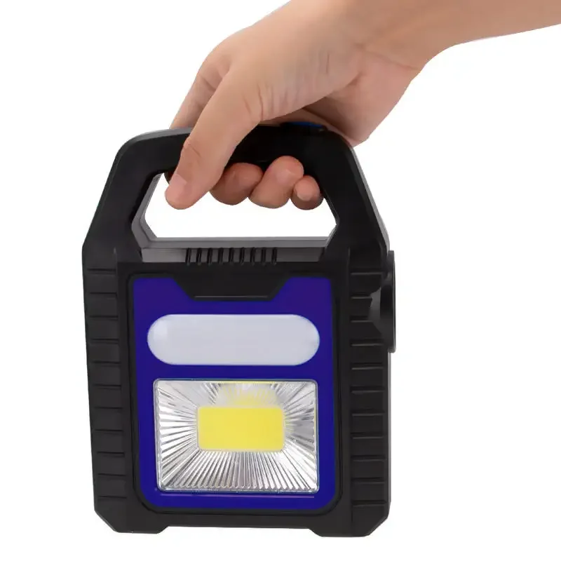 Imagem -06 - Portátil Solar Cob Led Work Light Impermeável Projector de Emergência Usb Recarregável Lanterna Portátil ao ar Livre Caminhadas Camping