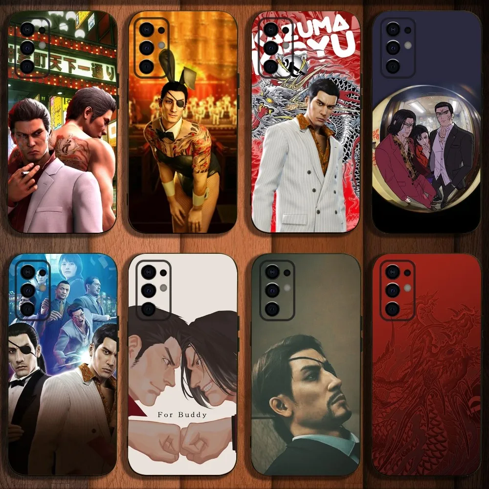 Yakuza-funda de teléfono para juegos, carcasa blanda negra para Samsung S24,S21,S22,S23,S30,Ultra,S20,Plus,Fe,Lite,Note,10,9,5G