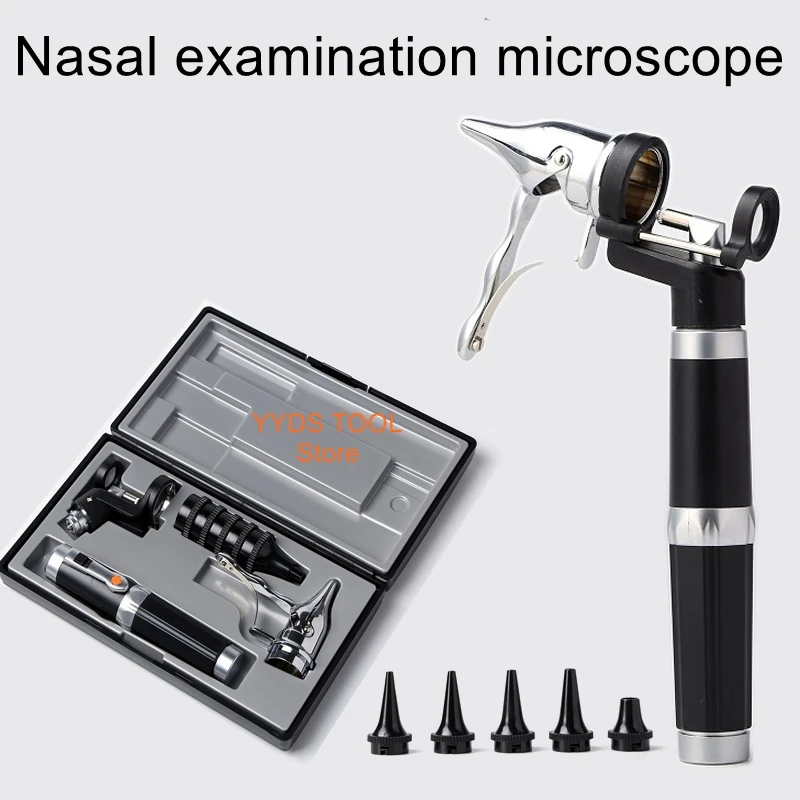 Eye ear nose mouth and throat examination set pentacameral professional examination otoscope pigeon fundoscope