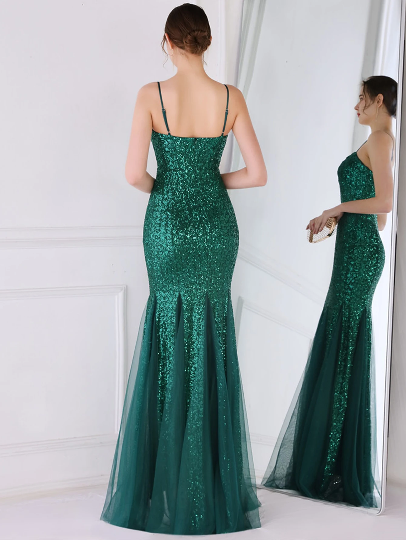 Seksowna siateczkowa sukienka maxi z cekinami bez pleców, letnia sukienka damska eleganckie luksusowe sukienki na wesele balowe długie sukienki wieczorowe Vestidos