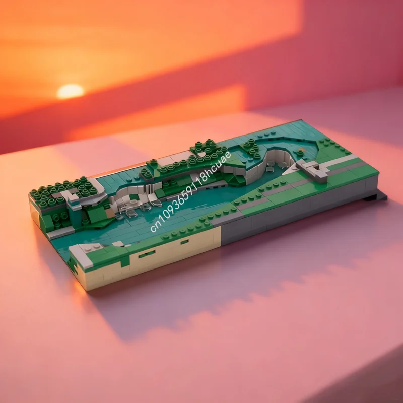 

685pcs MOC Niagara Falls Architectureed Model Building Blocks Christmas Gift Construction Assemble DIY Brick Toys Kids Birthday