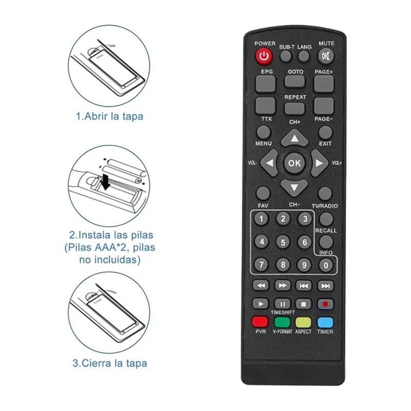 DVB T2 HEVC 265 Digital TV Tuner DVB-T2 H.265 1080P HD Decoder USB Terrestrial TV Receiver EPG Set Top Box,EU Plug