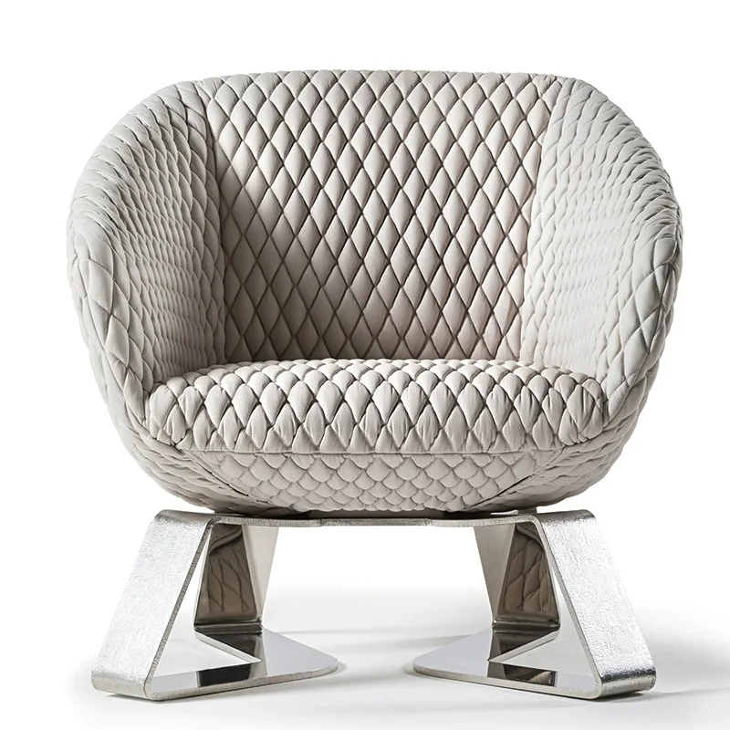 Italian light luxury sofa chair post-modern living room leisure single sofa designer