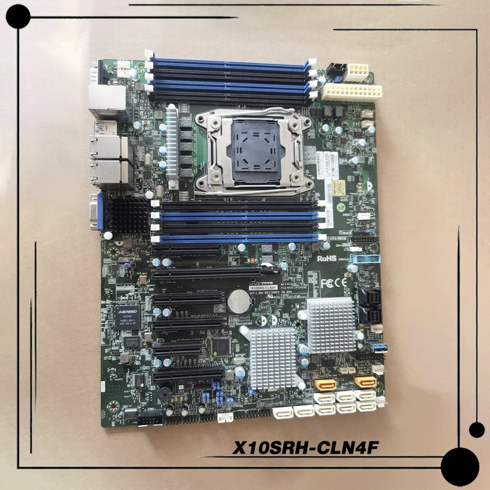 

X10SRH-CLN4F для серверной материнской платы Supermicro с одной розеткой Intel C612 LGA 2011, поддержка DDR4 E5-1600 v4/v3 E5-2600 v4/v3, полностью