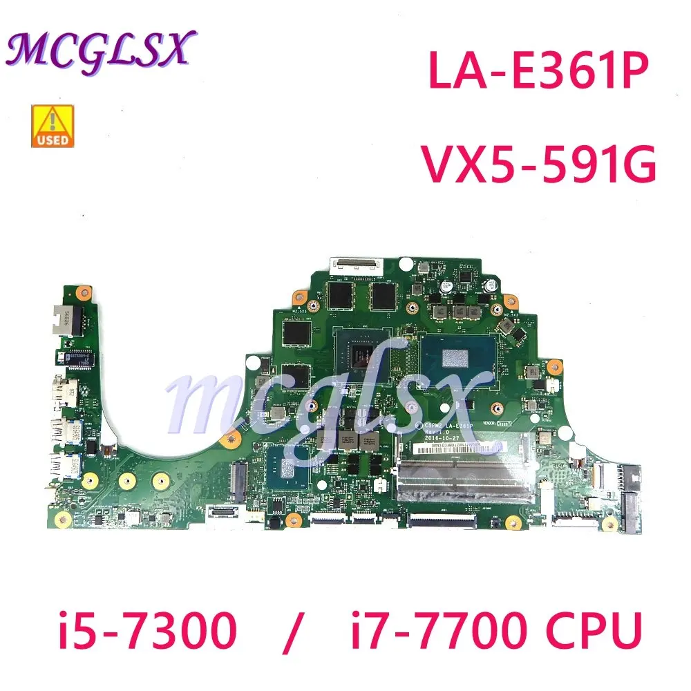 

C5PM2 LA-E361P i5 / i7 CPU GTX1050 GPU Mainboard For ACER Aspire VX5-591 VX5-591G Laptop Motherboard tested OK Used