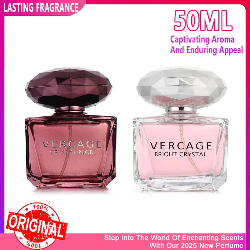 Perfume con fragancia de Osmanthus, peonía y Granada, 50ML, para mujer, serie Crystal Diamond, Perfume ligero y elegante