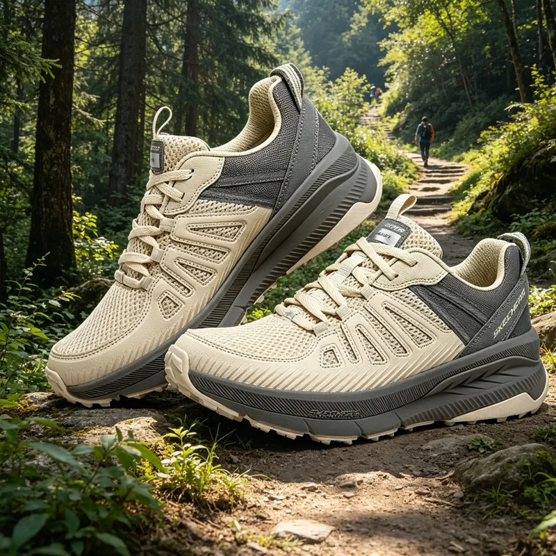 

Женские походные кроссовки Skechers 180162-NTGY/180162-NTBL, легкие, противоскользящие, для прогулок