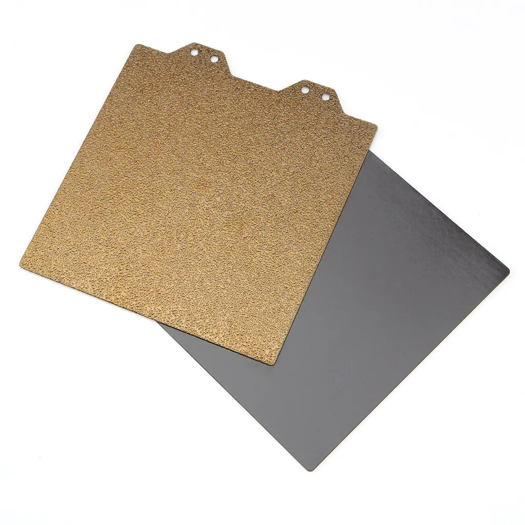 120x120mm Voron V0 Golden Double-sided Powder Steel Plate + Magnetic Sticker B Side Kit for 3D Printer