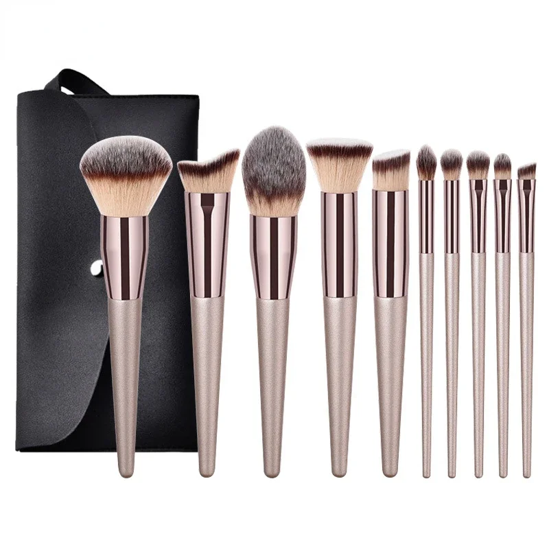 1/10pcs Professional Makeup Brush Set for Women Face Basic Foundation Powder Makeup Flat Head Makeup Brush Tools Cosmetic Brush