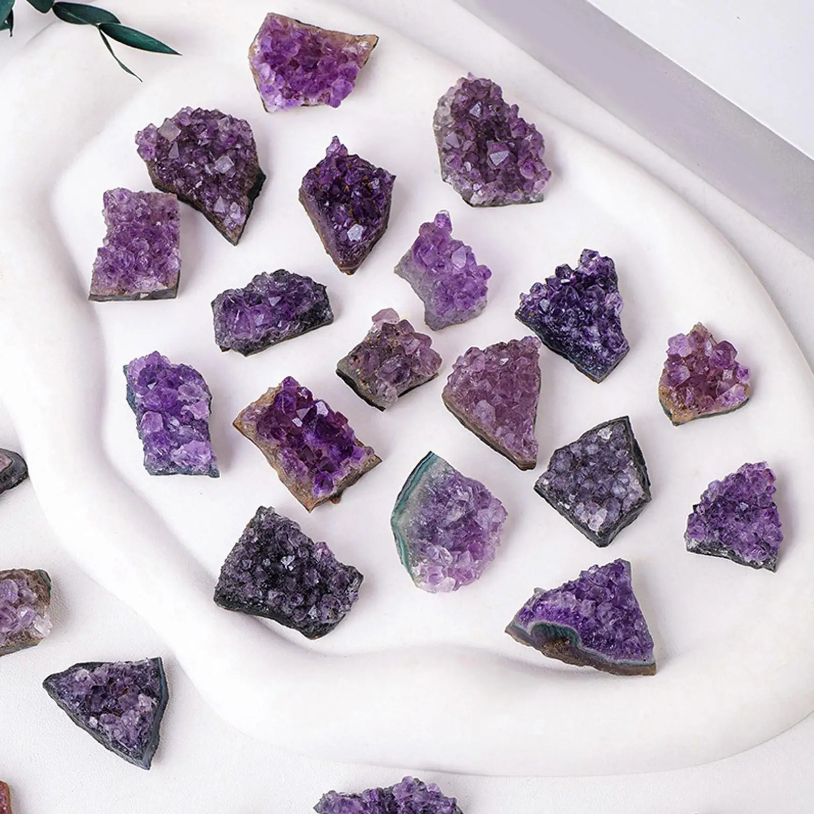 10g Amethyst Geode Natural Crystal QuartzStone Wand Point Energy Healing Mineral Stone Rock Home Decoration Geode