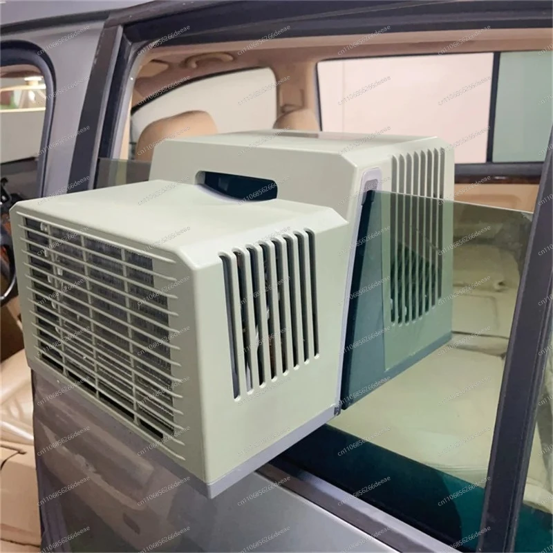 ybj24V DC Portable AC – Ductless Window Mount for Car Parking & Tent Camping | Portable Air Conditioner with Remote