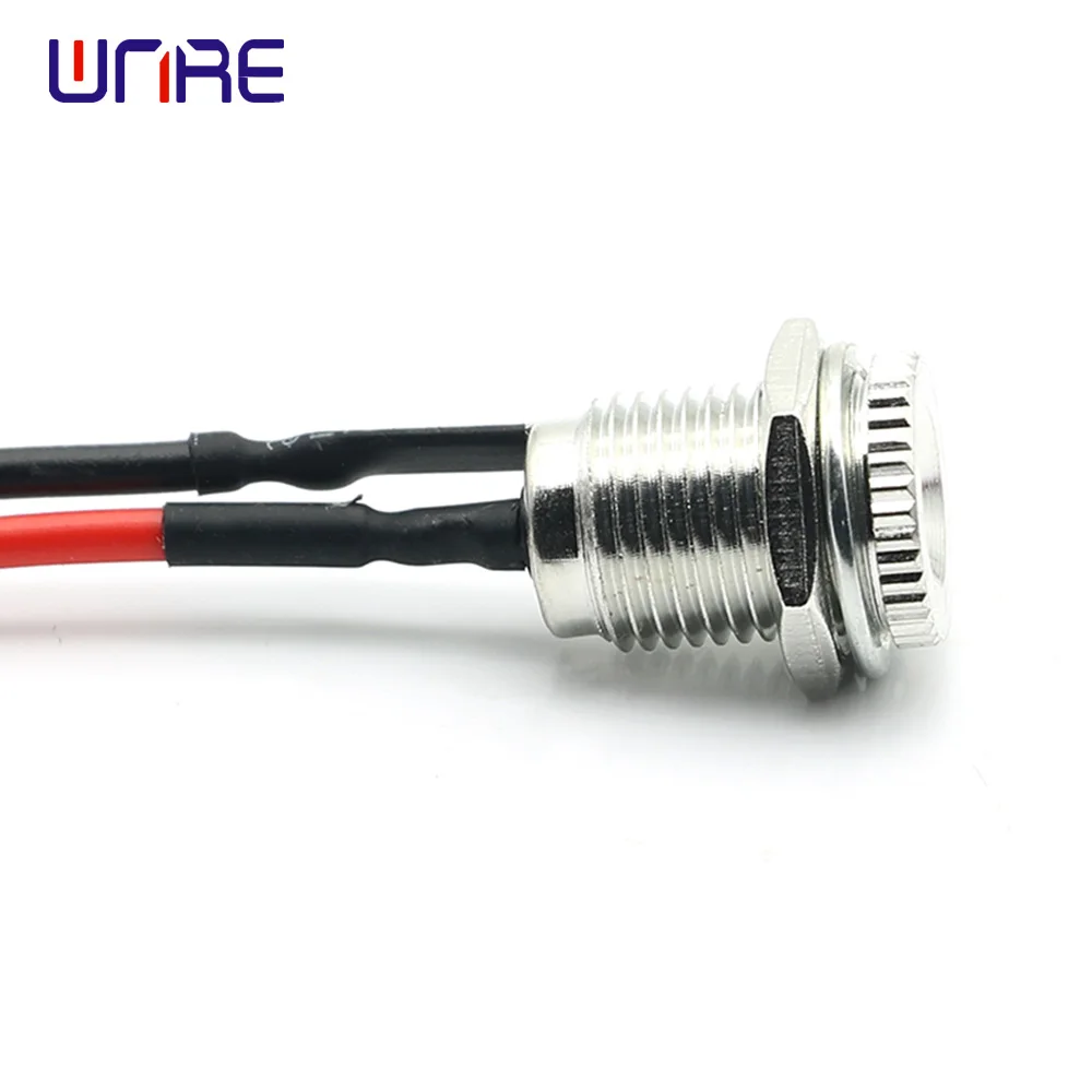 DC-099 All Copper Vertical Threaded DC Power Interface Socket With UT Terminal  Waterproof With Wire Base